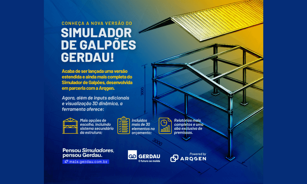 Gerdau e Arqgen impulsionam a digitalização da construção metálica