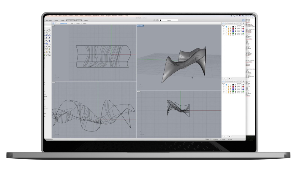 Modelagem de superfícies NURBS complexas no Rhinoceros 3D